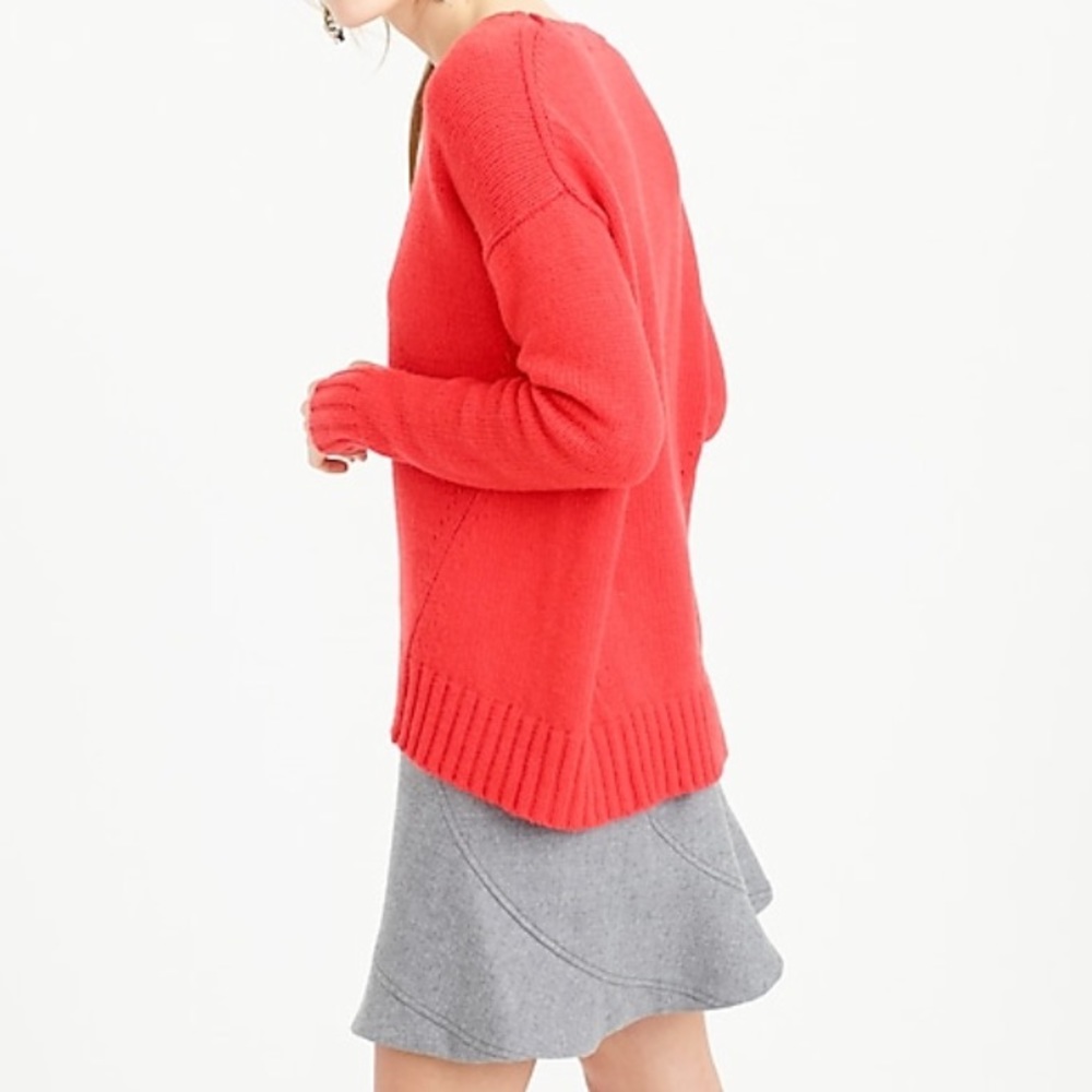 J. Crew Oversized Tunic Sweater-Navy - Picture 4 of 5